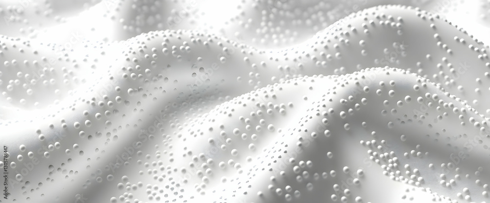 Poster abstract white texture with dotted pattern
