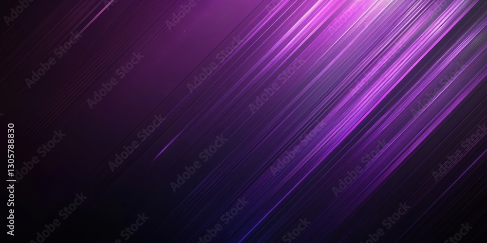 Poster abstract vibrant purple and black diagonal lines creating a dynamic motion and energy background for
