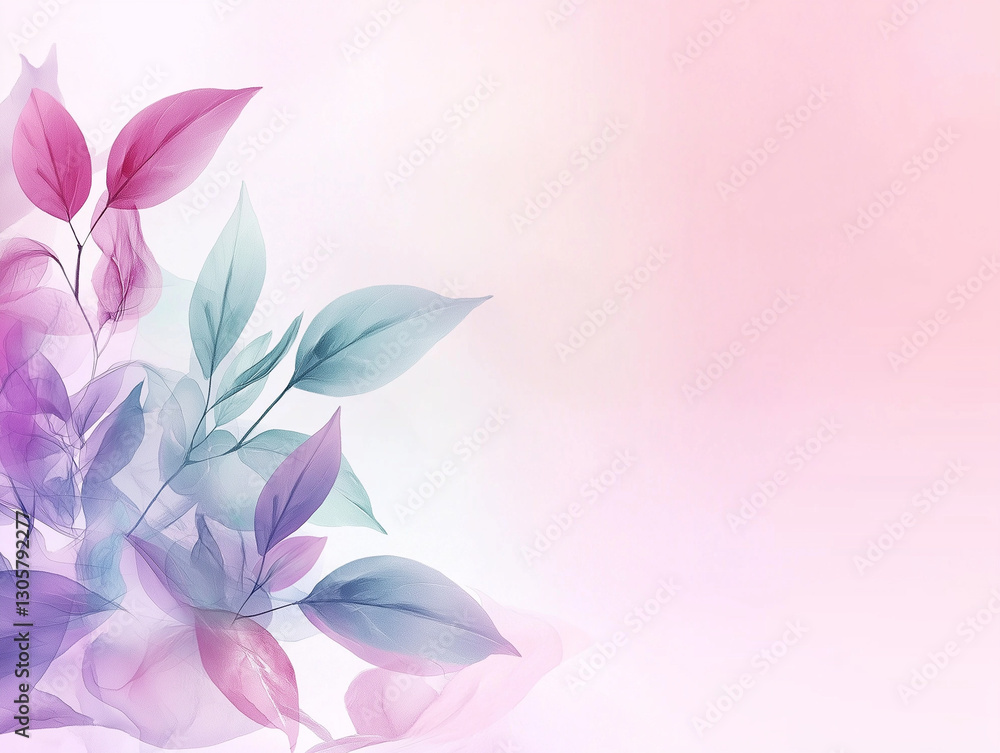 Poster pastel gradient background with modern typography: clean & minimalist space design for branding text