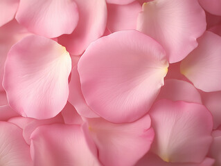 Softly Falling Pink Rose Petals: Delicate Floral Arrangement, Romantic, Elegant, Spring, Beauty,    