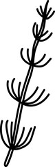 Doodle Seaweed Plant
