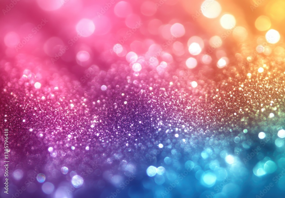 Poster beautiful abstract background with vibrant colors and shimmering bokeh effect creating a dreamlike a
