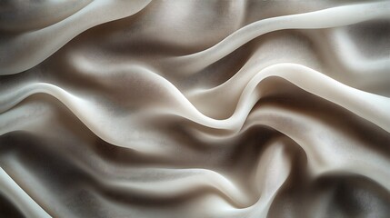 Fototapeta premium Beige fabric texture, soft folds