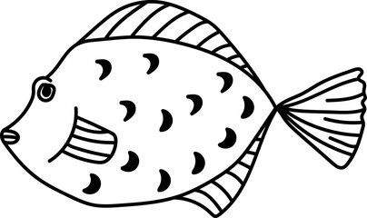 Doodle Sea Fish