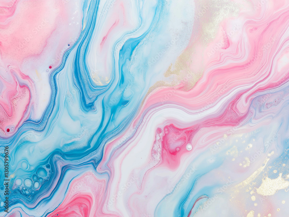 Poster swirling pastel marble texture: abstract fluid art background design for print and web projects.