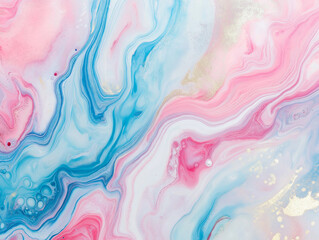 Swirling Pastel Marble Texture: Abstract Fluid Art Background Design for Print and Web Projects.    
