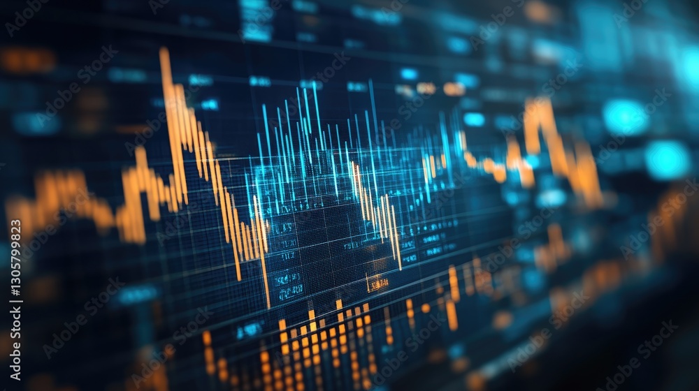 Aufkleber ai-powered financial forecasting dashboard with data visualization, stock predictions, and wealth st