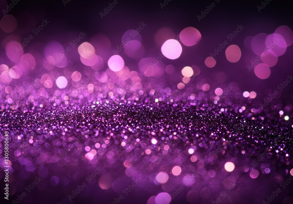 Poster captivating abstract purple glitter background with beautiful bokeh lights creating a dreamy and enc