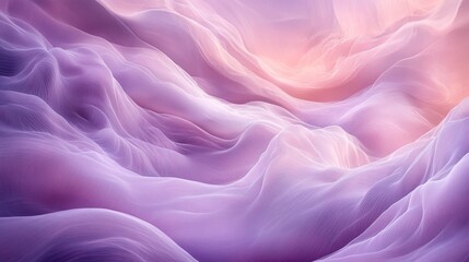 Obraz premium Soft lavender and light pink clouds, delicate and dreamy with smooth flowing patterns and subtle highlights