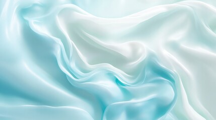 Obraz premium Soft mint and sky blue gradient, delicate and light with seamless transitions