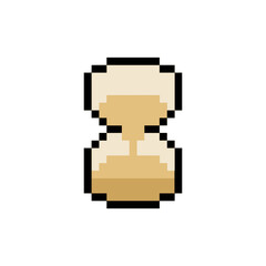 Fototapeta premium hour sand timer pixel art