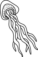 Doodle Jellyfish Creature
