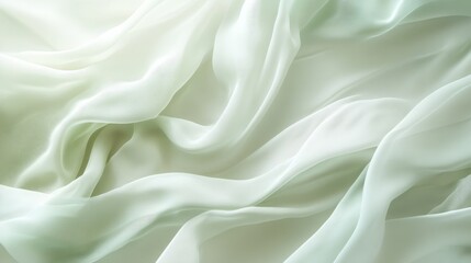 Fototapeta premium Soft pale green and ivory gradient, delicate and light with subtle flowing transitions