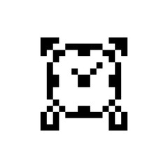 alarm clock timer pixel art