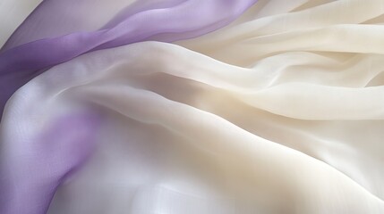 Obraz premium Soft pale lavender and ivory gradient, light and airy with subtle flowing transitions