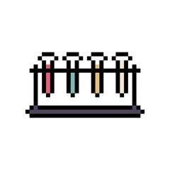 glass chemical retro pixel art