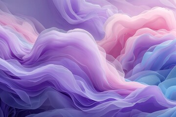 Obraz premium Serene Pastel Layered Hues in Calming Purple Pink and Blue Shades