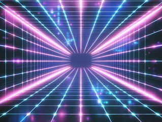 Holographic Grid Background: Futuristic, Glowing, Abstract, Tech, Modern, Clean, Minimalist,        