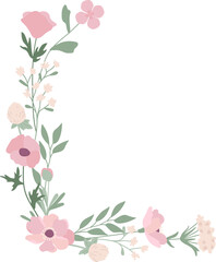 Wildflowers Corner Frame