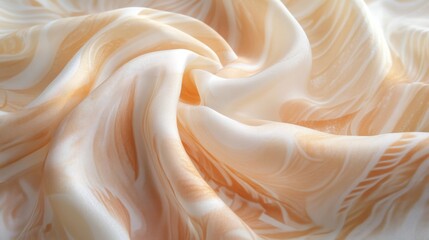 Soft pale peach and ivory swirls, light and airy with smooth flowing patterns