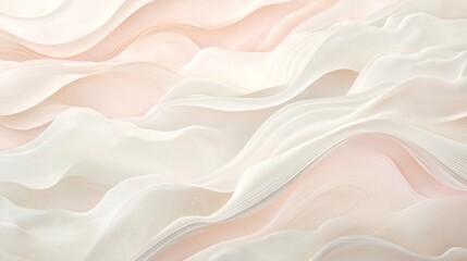Obraz premium Soft pale pink and ivory clouds, delicate and light with subtle flowing transitions