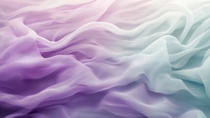 Obraz premium Soft pastel lavender and pale mint gradient, light and airy with smooth flowing patterns