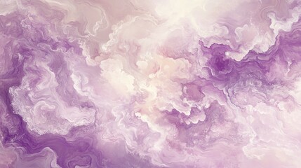 Fototapeta premium Soft pastel lavender and pale pink clouds, light and airy with delicate glossy patterns