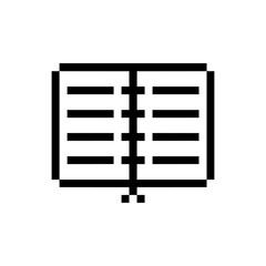 Obraz premium book pixel art for your needs