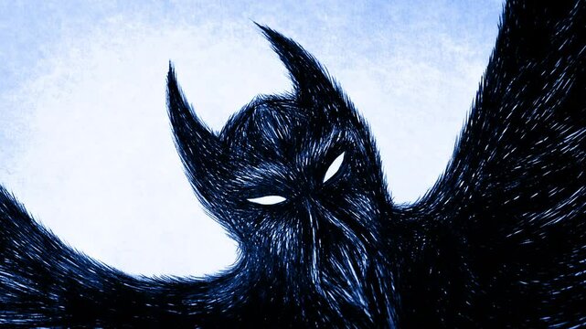 Lightning Illuminates Scary Creature Image

