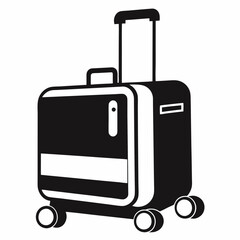 suitcases isolated on white background