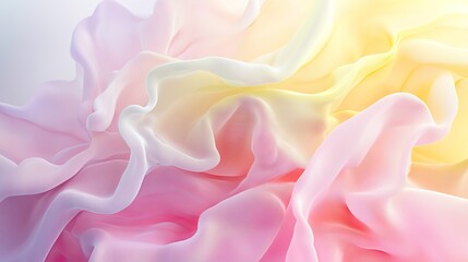 Fototapeta premium Soft pastel pink and pale yellow gradient, delicate and light with flowing transitions