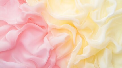 Fototapeta premium Soft pastel pink and pale yellow gradient, delicate and light with flowing transitions