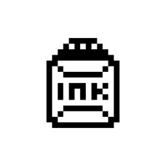 ink in a container pixel