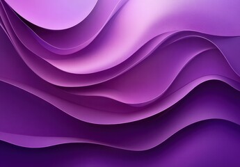 Elegant Abstract Waves of Purple in a Flowing Design for Creative Backgrounds, Technology, Art, and Fashion Projects