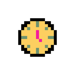 alarm clock timer pixel art