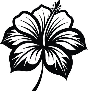 recommend clip art: hibiscus line art, hibiscus flower line art vector illustration, hibiscus flower icon.