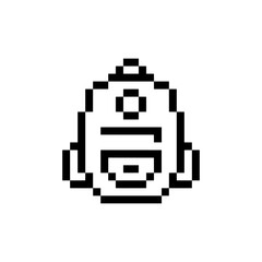 Fototapeta premium retro backpack cute pixel art