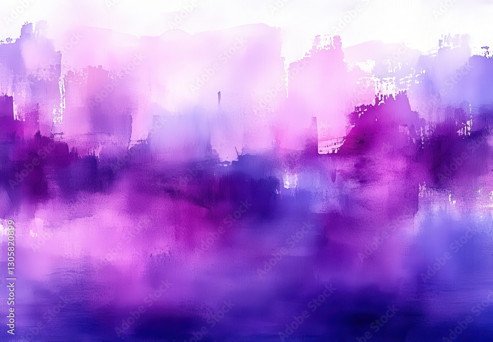 Poster ethereal abstract background in soft purple tones with gradient and blurred effects for creative and