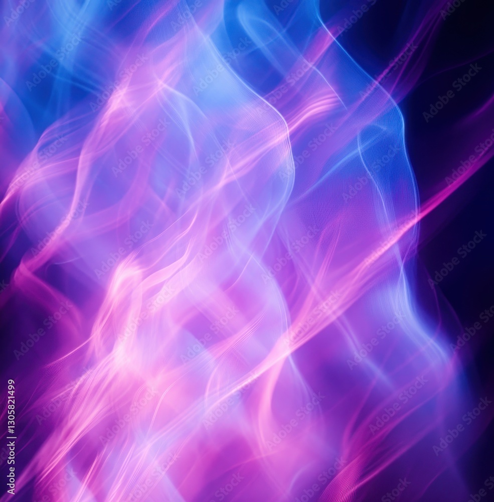 Aufkleber ethereal abstract background with soft waves of blue and purple light creating a dreamlike atmospher