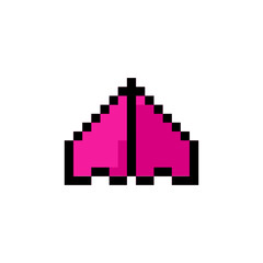 paper plane retro pixel art