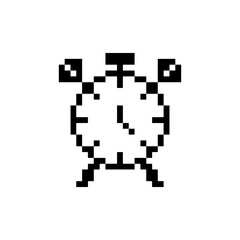 alarm clock timer pixel art