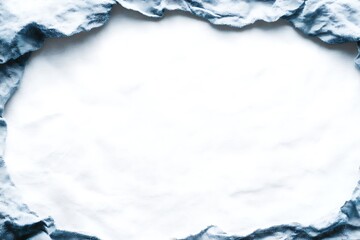 Textured denim bordering a pristine white canvas, framing minimalistic art