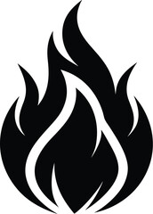 Fire icon vector , Fire flame icons, fire silhouette vector illustration 