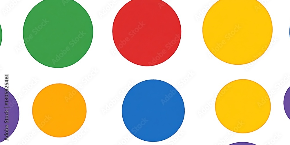 Aufkleber vibrant array of color circles offering a playful and bright disposition