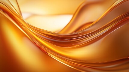 Fototapeta premium Warm copper and amber fluid texture, glowing and rich abstract design