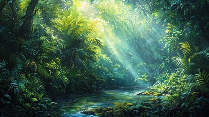 Rainforest Morning Light
