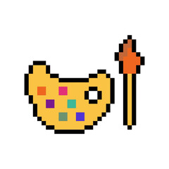 Obraz premium palette retro design for painting