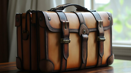 Luxury leather goods craftsmanship demonstration