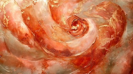 Warm copper and rose gold swirls, glowing and rich with subtle flowing transitions