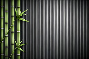 Futuristic metallic background with blue neon light bamboo leaves modern design high-tech cyberpunk style innovation glossy texture Copy Space milkyhexddway Backgrounds for advertising business art